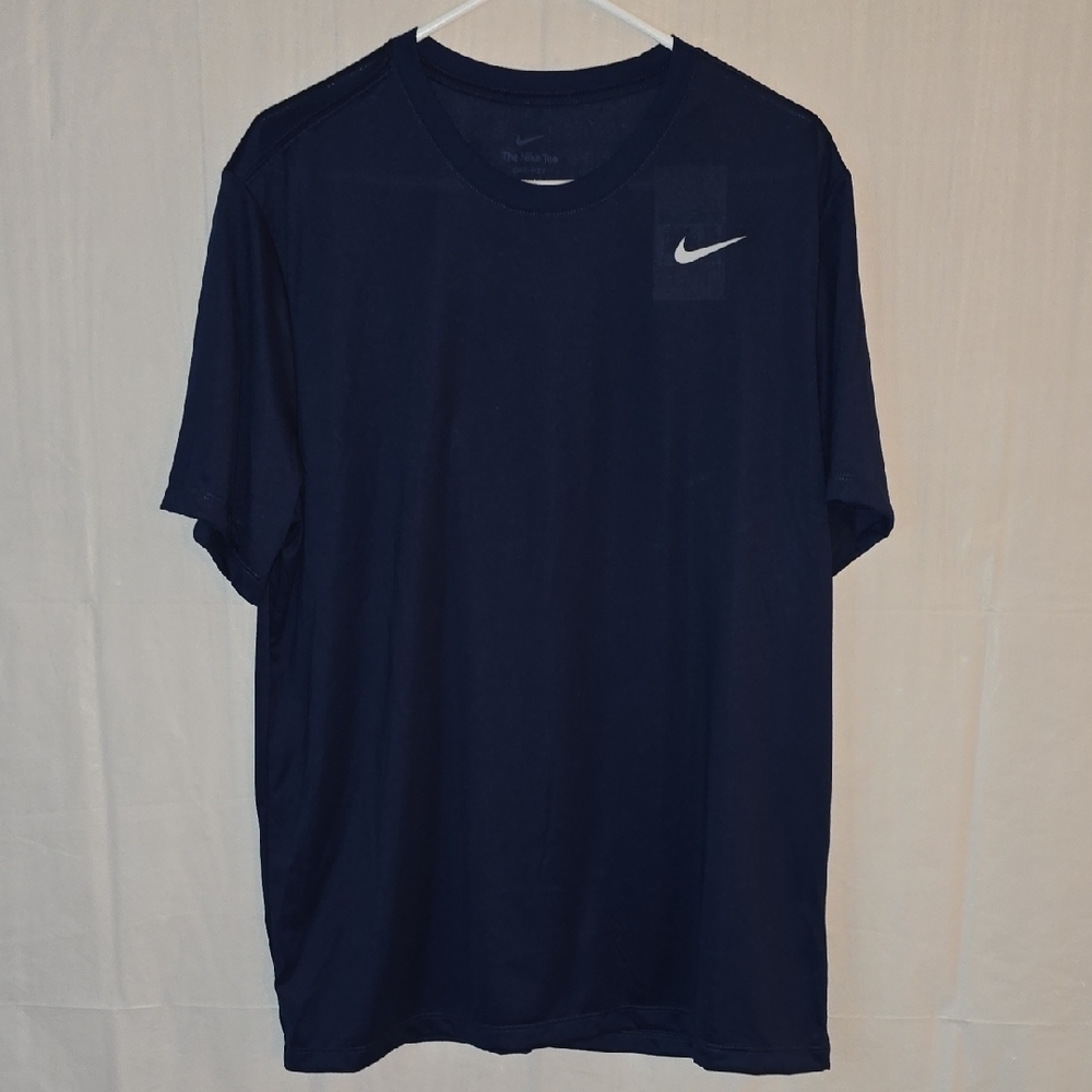 Nike Men's Dark Blue Dri-Fit Short Sleeve Tee XL